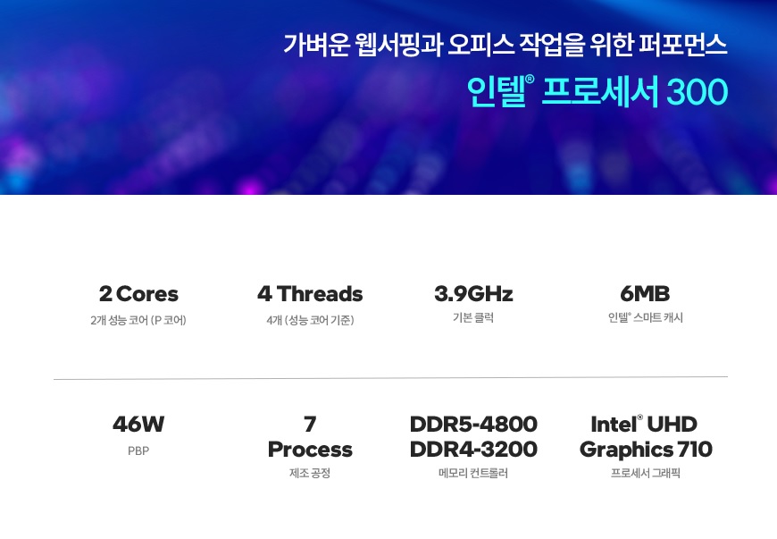 intel 인텔 프로세서 300(2C4T) 정품,멀티팩,벌크.jpg