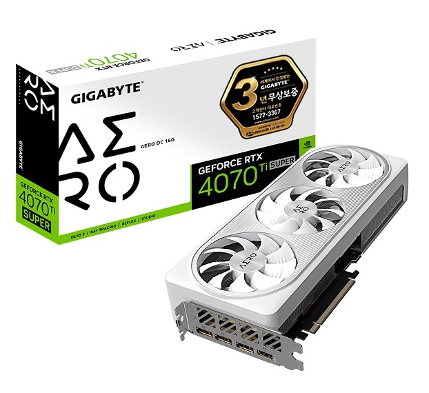 GIGABYTE GeForce RTX 4070 TI SUPER AERO OC D6X 16GB 제이씨현.PNG