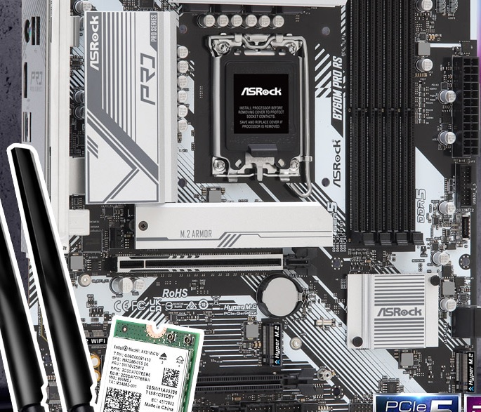 [ASRock] B760M Pro RS D5 + WiFi6E 모듈 패키지 디앤디컴 (인텔B760 M-ATX) 메인보드.jpg