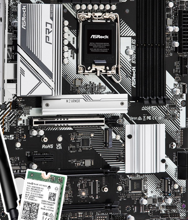 [ASRock] B760 Pro RS D5 + WiFi6E 모듈 패키지 디앤디컴 (인텔B760 ATX) 메인보드.jpg